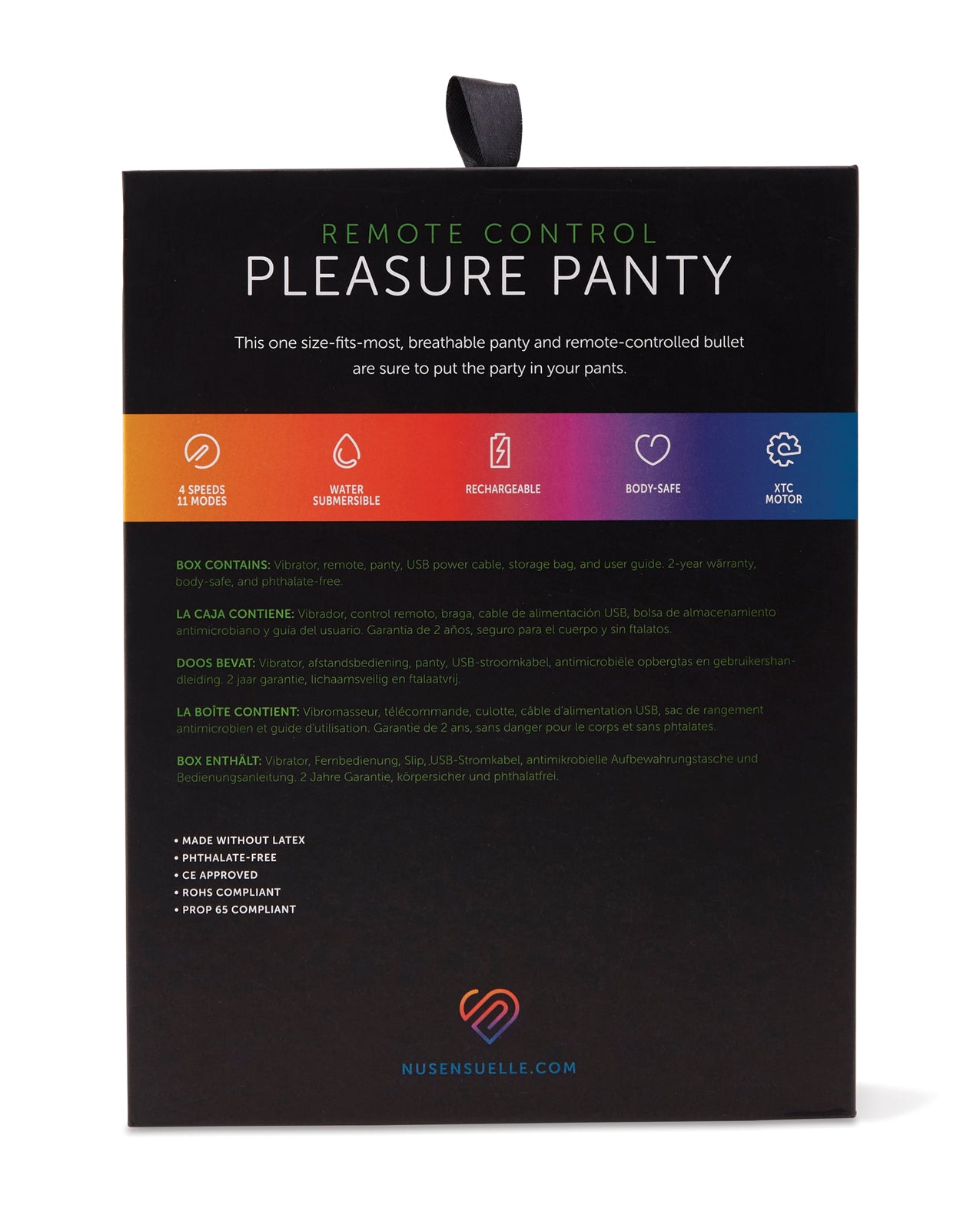 Pleasure Panty Bullet w/Remote Control 15 Function - White