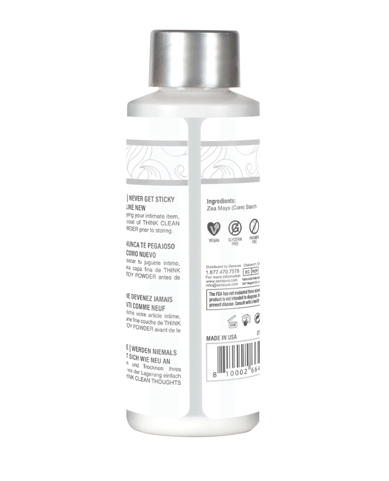 Think Clean Thoughts Toy Powder - 2 oz Bottle