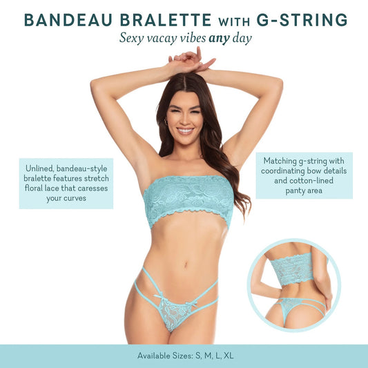 Bandeau Bralette w/G-String