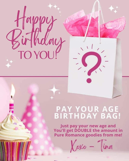 Pay Your Age Bag