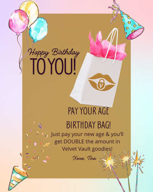 Pay Your Age Bag
