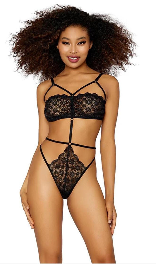Lace Bandeau teddy w/ G-string