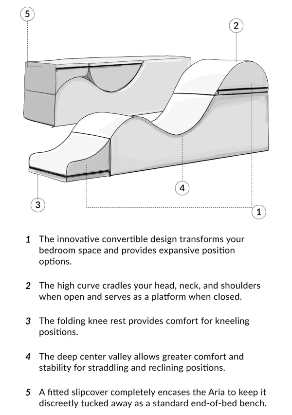 Aria Flip Chaise - 18 in