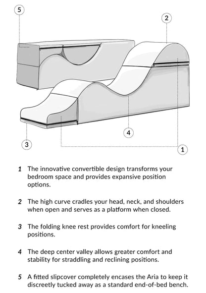 Aria Flip Chaise - 18 in